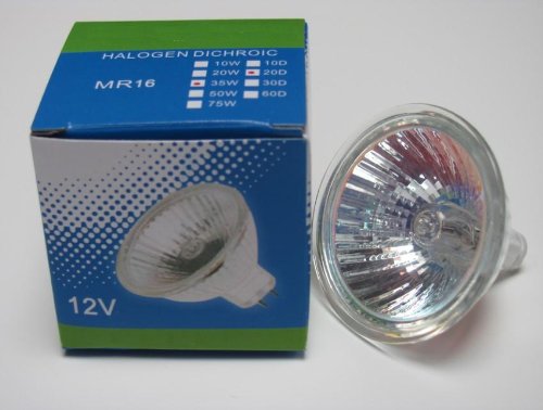 CBConcept Brand Precision Halogen Light Bulb MR16 12V 20W-12 Pack