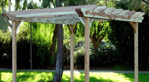 Redwood Garden Pergola 10X12