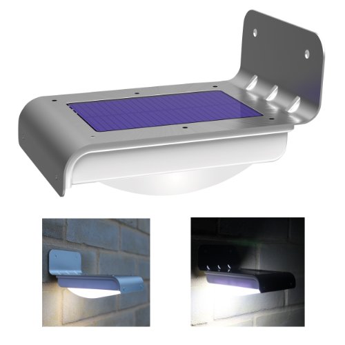 Frostfire 16 Bright LED Wireless Solar Powered Motion Sensor Light (Weatherproof, no batteries required)