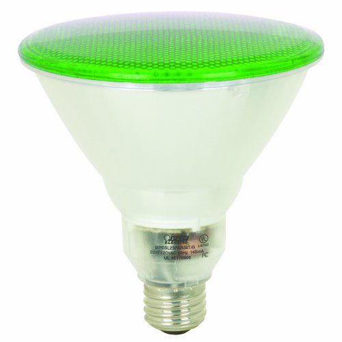 Feit Electric BPESL23PAR38T/G 23-Watt PAR 38 Outdoor Compact Fluorescent Light Bulb, Green