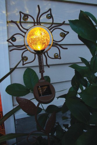 Toland Home Garden Whimsy 241025 Sun Solar Garden Stake Light