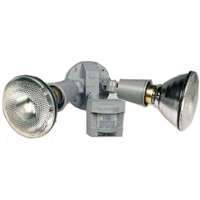 Heath Zenith SL-5408-GR 110-Degree Motion-Sensing Flood Security Light, Gray