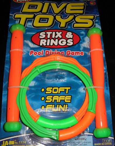 Dive Stix & Rings Pool Toys JRI1174