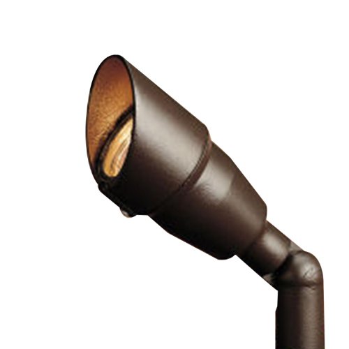 Kichler Lighting 15374AZT 12-Volt Low Voltage Mini-Accent Light, Textured Architectural Bronze