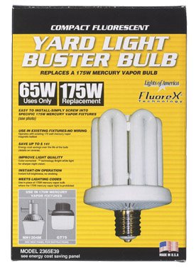 Lights Of America #2365e39 65w Buster Bulb