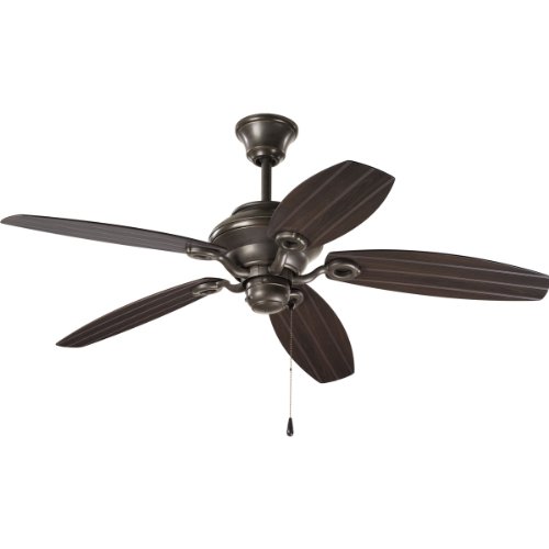 Progress Lighting P2533-20 52-Inch Air Pro Ceiling Fan, Antique Bronze