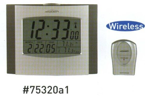 Chaney Instrument Wireless Atomix Clock and Thermometer w/ Sensor