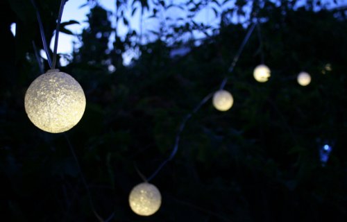 Solar String Lights – Luminous Glow Solar Lights – Set of Twelve (12) Lights