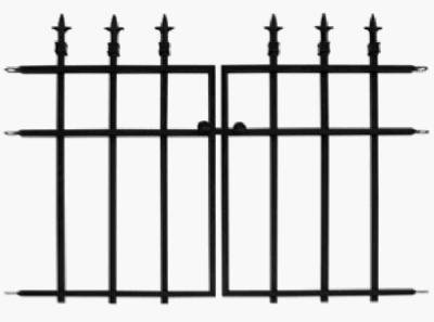 Panacea Products Classic Finial Gate, Black
