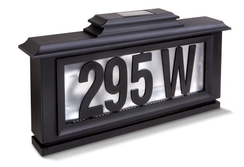 Sarah Peyton Outdoor Solar LED Address Plaque