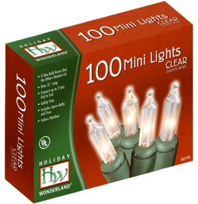 100-Count Clear Christmas Light Set