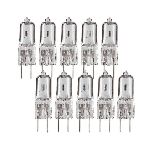 eTopLighting (10) Bulbs, G4 Halogen Light Bulb 10 Watt Bi-Pin Halogen Light Bulb, 12 Volt, G4 Base, 10 Watt JC Type Bulb