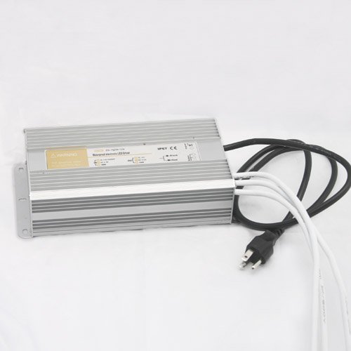 Waterproof LED Driver 150 Watt Power Supply with 3 Prong Plug, 12 Volt Dc 3211-12v