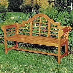 Achla Designs 4-Foot Lutyen Bench, Natural