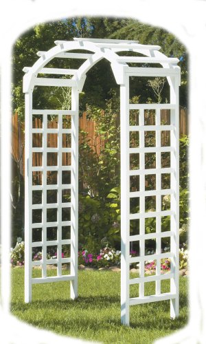 Greenstone Arch Arbor, White