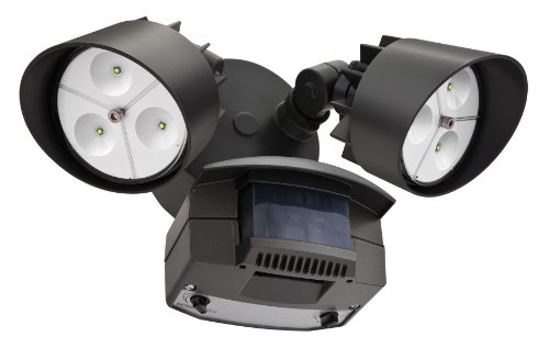 Lithonia OFLR 6LC 120 MO BZ LED Outdoor Floodlight 2-Light Motion Sensor, Bronze