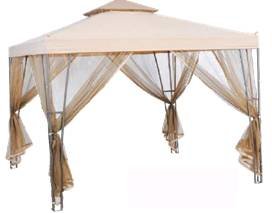 Biscayne Bay All Steel Gazebo/ Canopy with Mosquito Netting