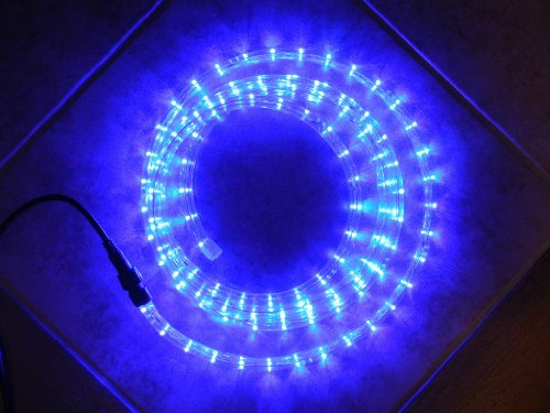 BLUE LED Rope Lights Auto Lighting 9.8 Feet + 10 Holding Clips