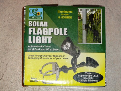 Solar Flagpole LED Light Adjustable at Any Angle