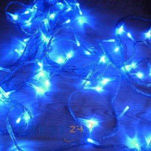 GudCraft Solar Powered Christmas Lights String Light 100 LED Blue