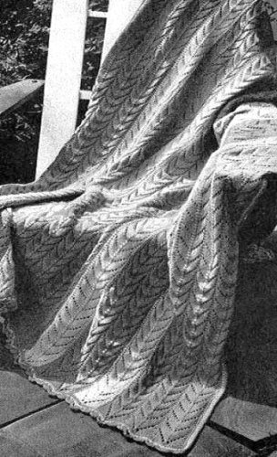 KNITTED PATIO STRIPE AFGHAN – A Vintage 1947 Knitting Pattern (knit,blanket,throw)…Kindle eBook Download
