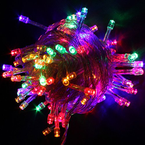 RGB Color 100 Led Light String Christmas Party Fairy Light