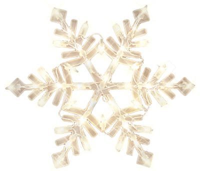 Impact Innovations Christmas Lighted Window Decoration, Snowflake