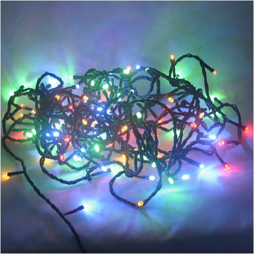 LEDwholesalers Mult Color Changing RBG 100 LED Christmas Light string 2021