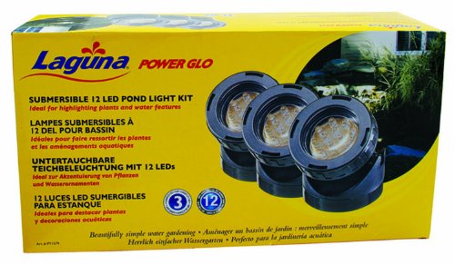 Laguna PowerGlo LED Mini Pond Light Kit with 3 12-Bulb LED Lights