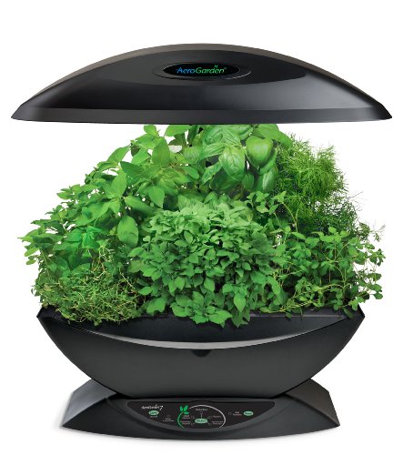 AeroGarden Classic 7-Pod with Gourmet Herb Seed Kit, Black