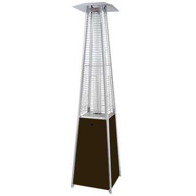 Quartz Glass Tube Patio Heater, Hammered Bronze