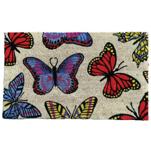 Butterfly Design Welcome Door Mat