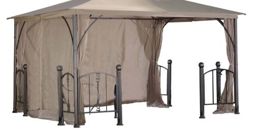 DC America GOPR58-BB-RS Replacement Privacy and Wind Shade-Rome Post Gazebo, 12-Foot by 12-Foot, Polyester