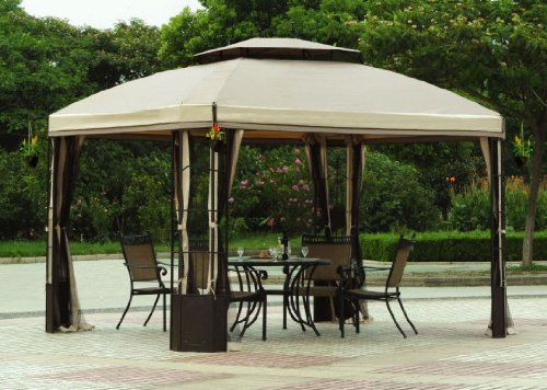 L-GZ120PST (Big Lots) 10 x 12 Bay Window Gazebo 2008 Canopy Replacement