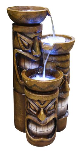 3 Tiered Tiki Fountain with LED Lights