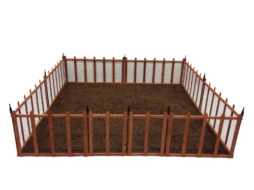 Terra Garden Fence GF-4, Protect & Beautify, 32 Feet of Fencing Included