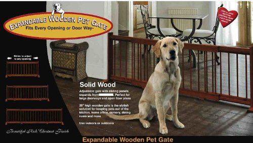 Expandable Wooden Pet Gate