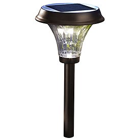 Moonrays 91754 Richmond Style Solar Light, Metal Path Light with 25X-Brighter LED Light, Rubbed Bronze, 2-Pack