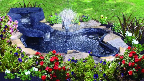 Algreen Folding Pond Kit with Streamlet Watercourse, 105-Gallon