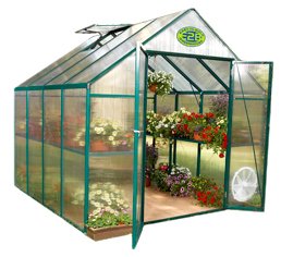 STC Backyard Hobby Greenhouse, Green, 8 Feet by 8 Feet, EG45808