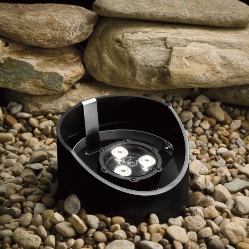 Kichler Lighting 15768BKT Design Pro 4.5-watt 35-Degree Flood LED Well Light, Textured Black Finish