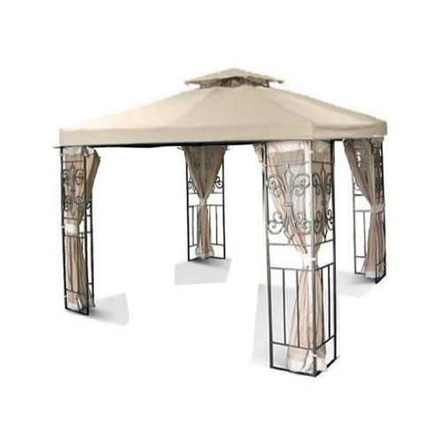 New 10’x10′ Replacement Gazebo Canopy Top – Beige