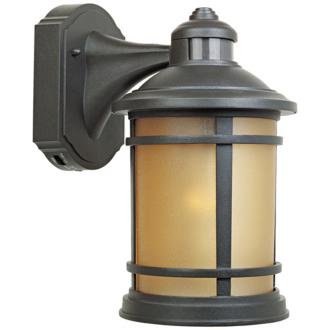 Sedona Motion Sensor 7″ Wide Bronze Outdoor Wall Lantern