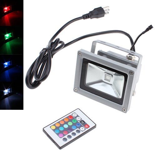 16 Color Tones RGB LED Flood Light for Illumination and Beautification of Home Hotel Garden Landscape