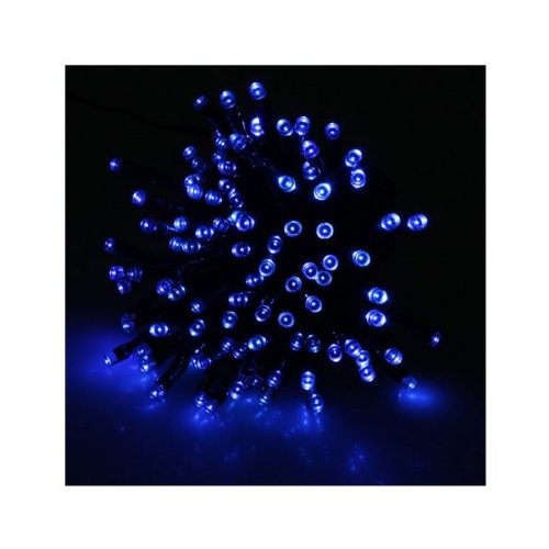 Blue 100 LED Holiday String Light for Outdoor and Indoor Use (Solar Powered)