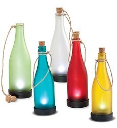 Garden Lights – Colorful Solar Powered Bottle Lights – Outdoor Garden Lighting – Outdoor Patio