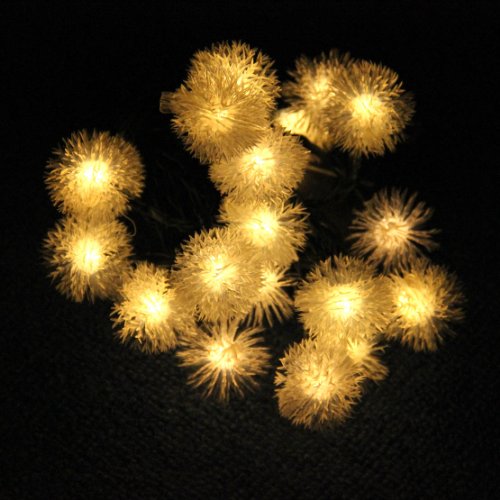 Innoo Tech 4.8m 20 Led Warm White Chuzzle Solar Fairy String Lights for Outdoor, Gardens, Homes, Christmas Party