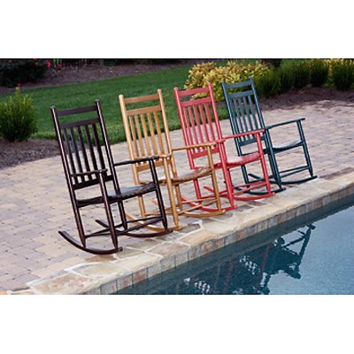 Dixie Seating Indoor/Outdoor Slat Rocking Chair – Fashion Colors