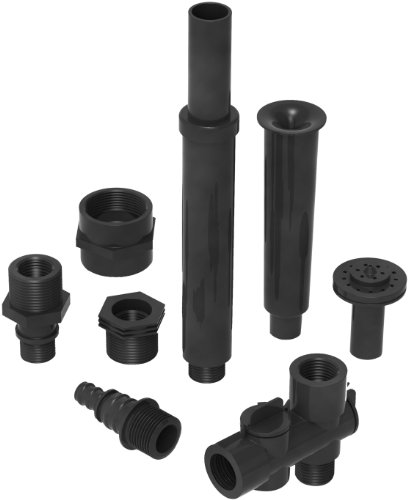 Algreen Fountain Nozzle Component Kit for Statuary Fountain Pumps and Pond Pumps, 3/4-Inch and 1/2-Inch