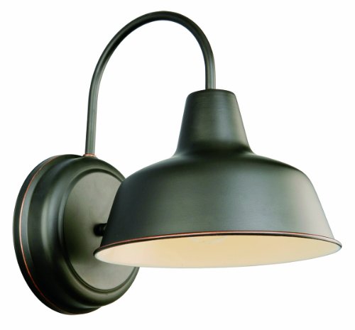 Design House 519504 Mason Collection 11-Inch Outdoor Down light, Oil Rubbed Bronze Finish